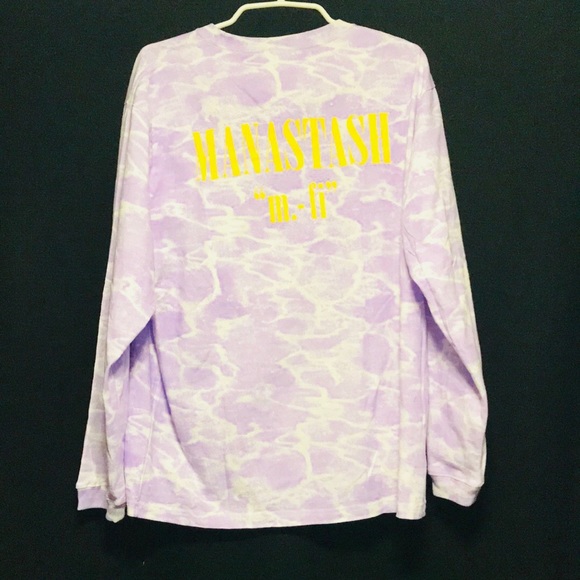 nwt purple tie-die manstash longsleeve - Picture 1 of 5